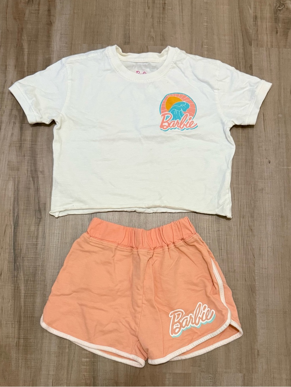 Sunshine & Barbie Tee and Shorts 4T